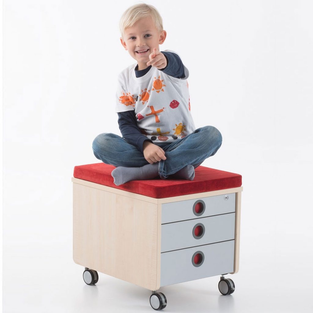 bureau pour enfant, meuble pour enfant, moll, champion, Caisson mobile pour enfant, Caisson mobile